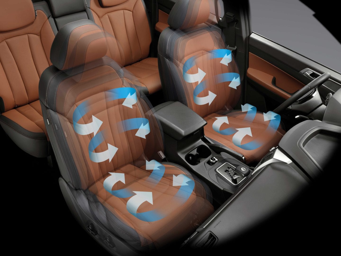 Ventilerte seter med varme